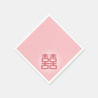 Servilleta De Papel Doble felicidad rosa - Negrita