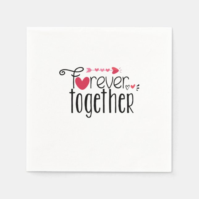 Servilleta De Papel Doble regalo para siempre juntos (Anverso)