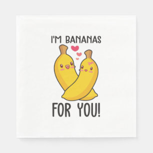 Servilleta De Papel Doble Regalo Soy Banana Para Ti
