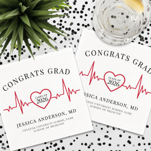 Servilleta De Papel Doctora de Enfermería Elegante Médico