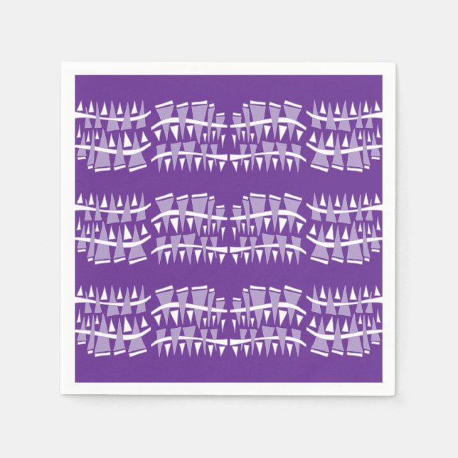 Servilleta De Papel Dodle de filas triangulares44c (Anverso)