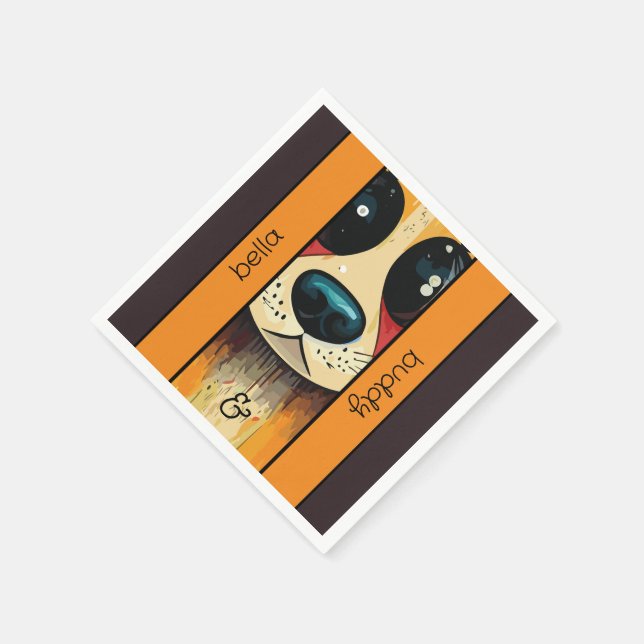 Servilleta De Papel Dog Nose (Borde)