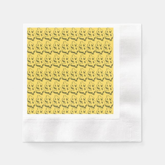 Servilleta De Papel dólar de oro (Anverso)
