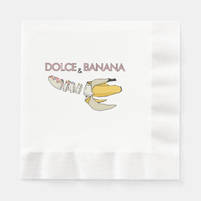 Servilleta De Papel Dolce & Banana (Anverso)