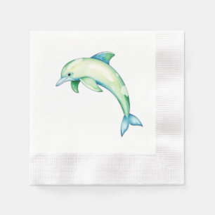 Servilleta De Papel Dolfo acuático abstracto con estrellas marinas