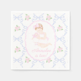 Servilleta De Papel Dolly preppy Grandmillennial y yo arcos rosados