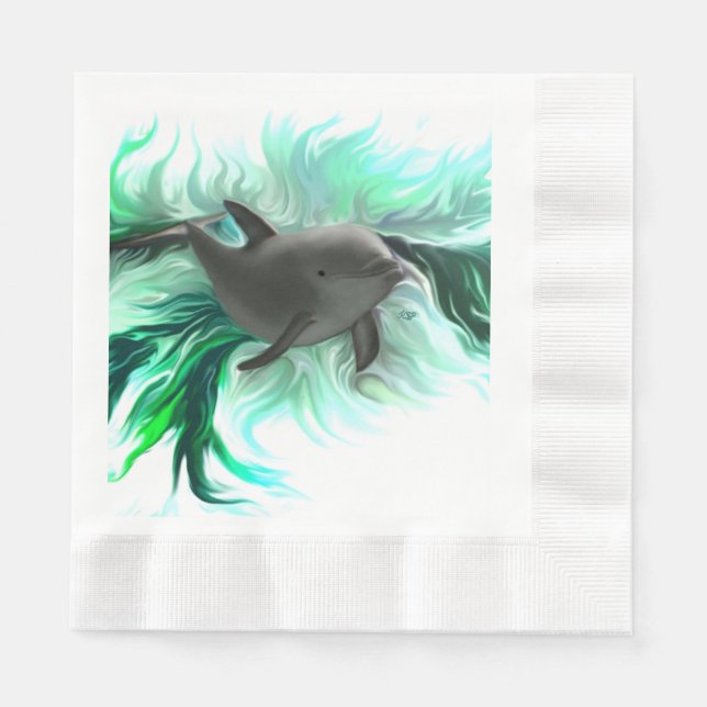 Servilleta De Papel Dolphin Baby (Anverso)