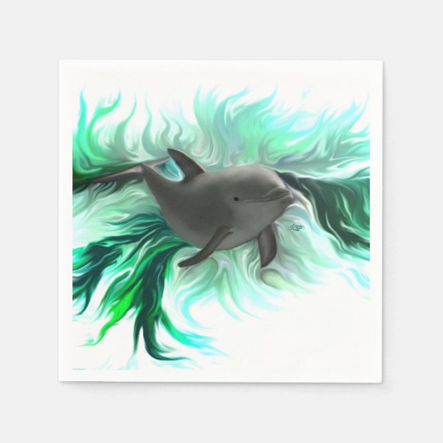 Servilleta De Papel Dolphin Baby (Anverso)
