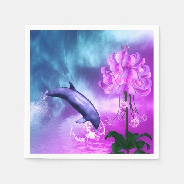 Servilleta De Papel Dolphin de Fantasy (Anverso)
