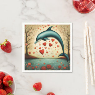 Servilleta De Papel Dolphin Love 3