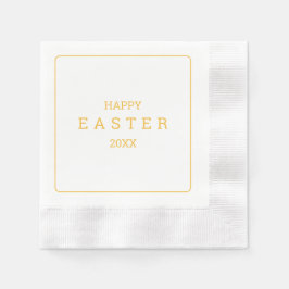Servilleta De Papel Domingo de Pascua Brunch Moderno Amarillo Elegante