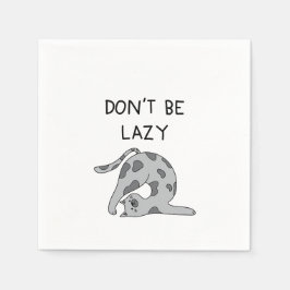 Servilleta De Papel Don’t Be Lazy Yoga Cat