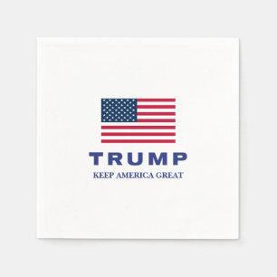 Servilleta De Papel Donald Trump mantiene a Estados Unidos grande