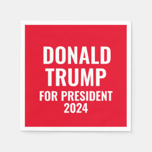 Servilleta De Papel Donald Trump para presidente 2024