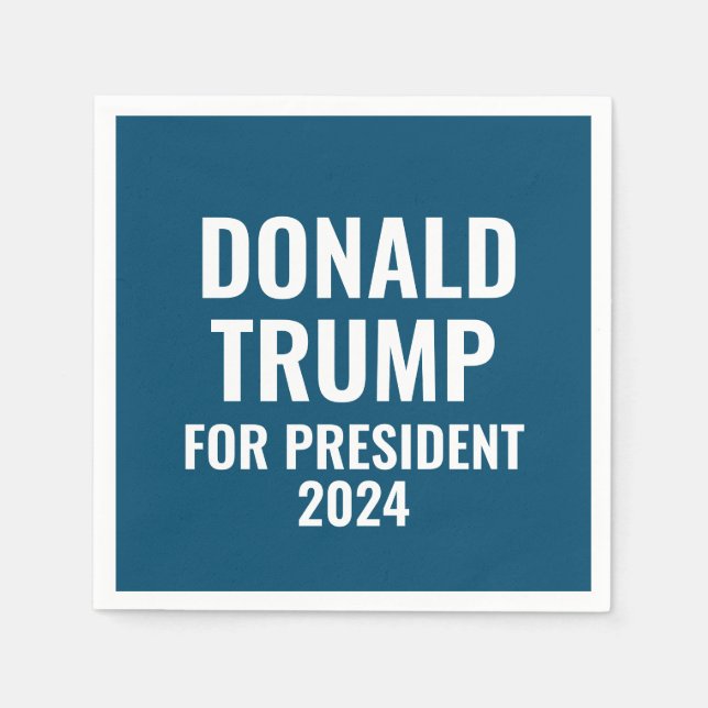 Servilleta De Papel Donald Trump para presidente 2024 (Anverso)