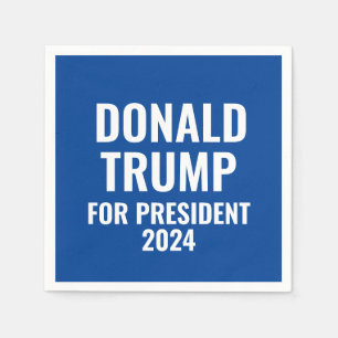 Servilleta De Papel Donald Trump para presidente 2024