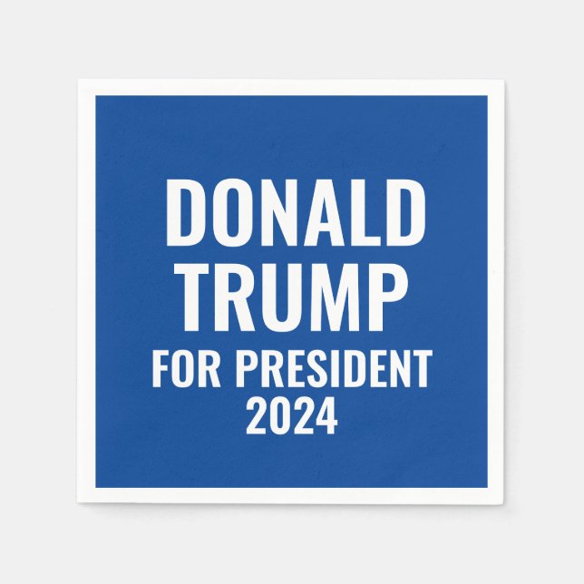 Servilleta De Papel Donald Trump para presidente 2024 (Anverso)