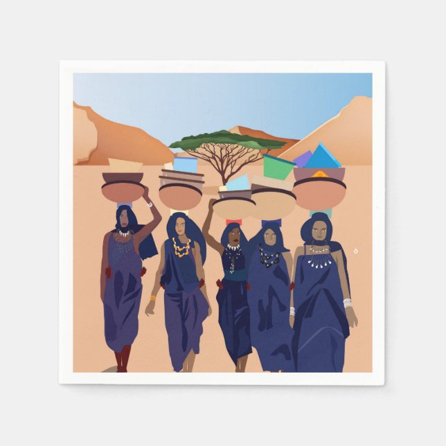 Servilleta De Papel Dónde están los bebés (Anverso)