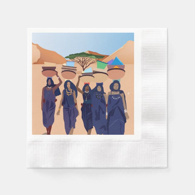 Servilleta De Papel Dónde están los bebés (Anverso)