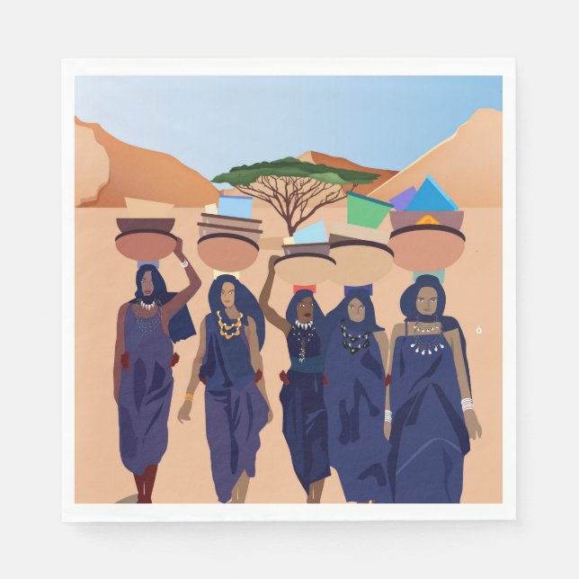 Servilleta De Papel Dónde están los bebés (Anverso)