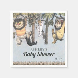 Servilleta De Papel Donde los monstruos salvajes Baby Shower