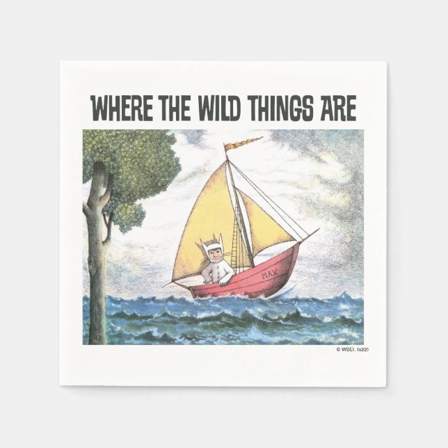 Servilleta De Papel Donde los wild things are | Escena 5 (Anverso)