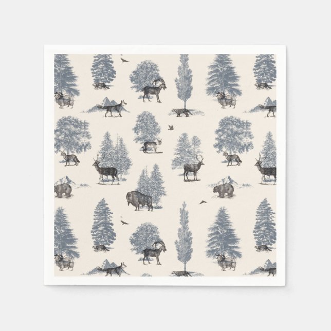 Servilleta De Papel Donde pertenecen al invierno | Florent Bodart (Anverso)