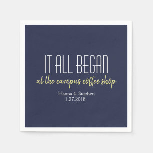 Servilleta De Papel Donde todo comenzó la historia de amor