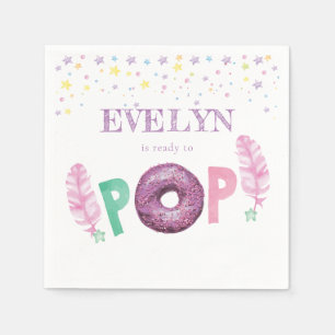 Servilleta De Papel Donut Baby Sprinkle Baby Girl