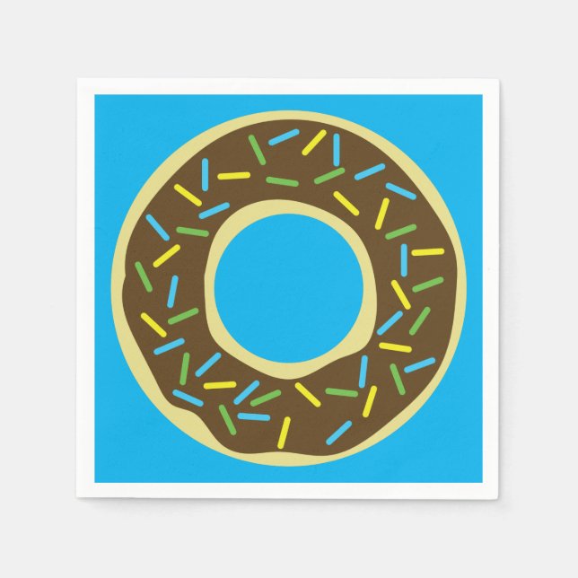 Servilleta De Papel Donut Birthday Party (Anverso)
