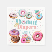 Donut & Diapers Toallas para el Fiesta de la ducha