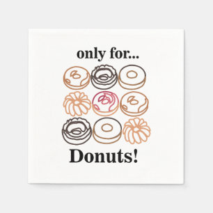 Servilleta De Papel Donut Doughnut Sweet Birthday Party