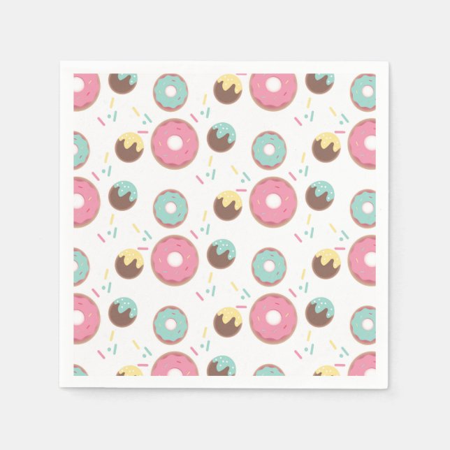 Servilleta De Papel Donut Fiesta Baby Shower Sprinkles (Anverso)