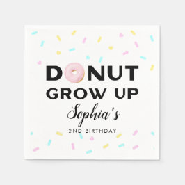 Servilleta De Papel Donut Grow Up Sweet Birthday Party