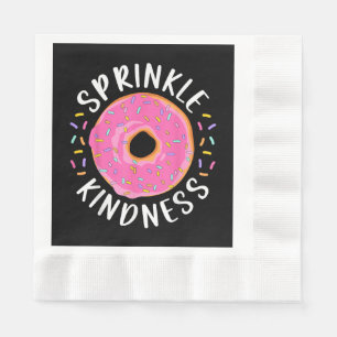 Servilleta De Papel Donut Sprinkle Kindness Chicas graciosas
