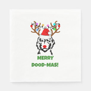 Servilleta De Papel Dood Doodle Dood-Mas Funny Dog Navidades