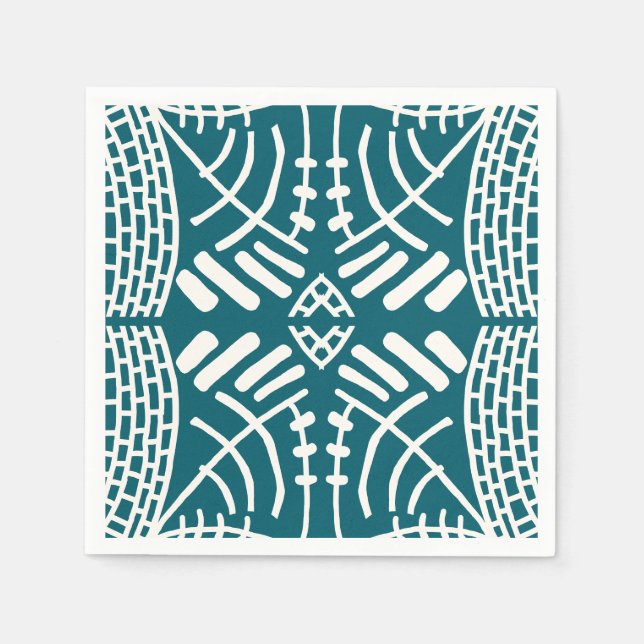 Servilleta De Papel doodle abstracto moderno (Anverso)