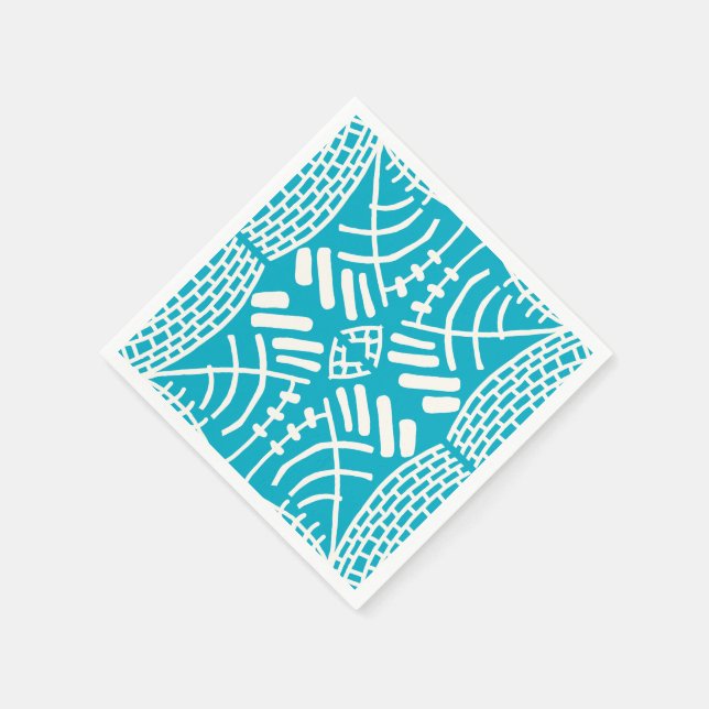 Servilleta De Papel doodle abstracto moderno (Borde)