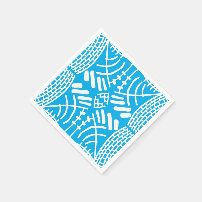 Servilleta De Papel doodle abstracto moderno (Borde)