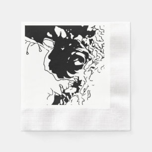 Servilleta De Papel Doodle de flores