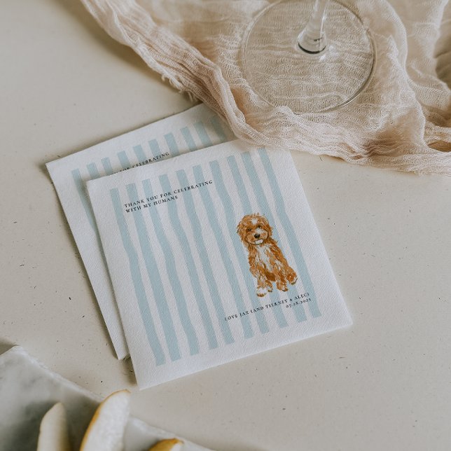 Servilleta De Papel Doodle Dog | Ilustración de Mascota Personalizada  (Subido por el creador)