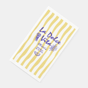 Servilleta De Papel Doodle La Dolce Vita cumpleaños de cualquier edad