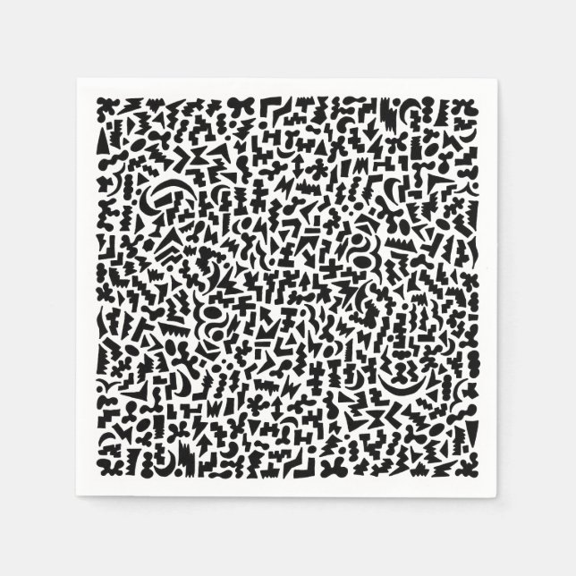 Servilleta De Papel Doodle Napkins (Anverso)