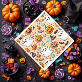 Servilleta De Papel Doodles de Halloween