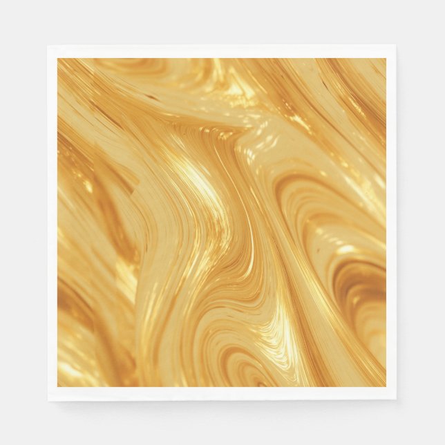 Servilleta De Papel dorado, brillo dorado,  (Anverso)