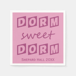 Servilleta De Papel "Dorm Sweet Dorm" personalizado dormitorio fiesta 
