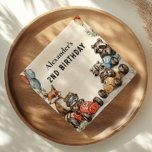 Dos animales de bosque rápido 2º cumpleaños