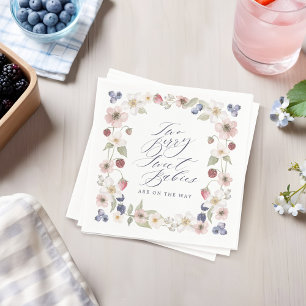 Servilleta De Papel Dos Bebés Dulce Bebés Berry y Flores Silvestres Du