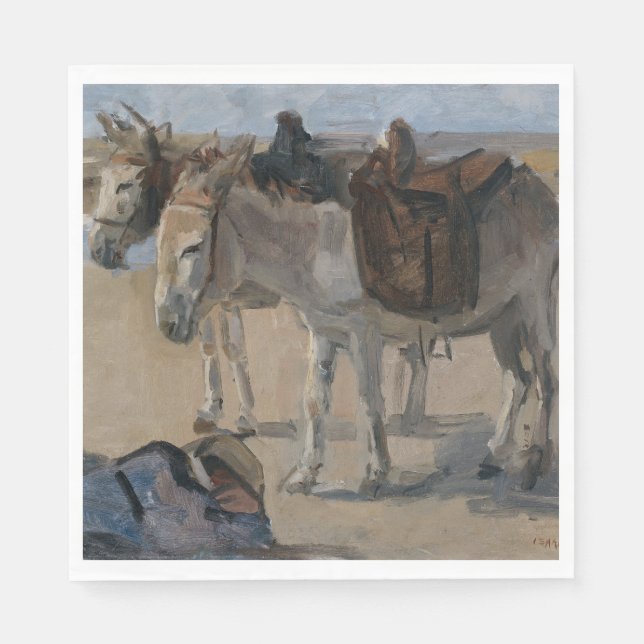 Servilleta De Papel Dos burros (de Isaac Israels) (Anverso)