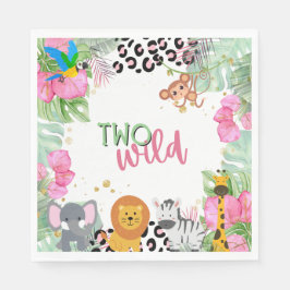 Servilleta De Papel Dos Chicas de la selva silvestre